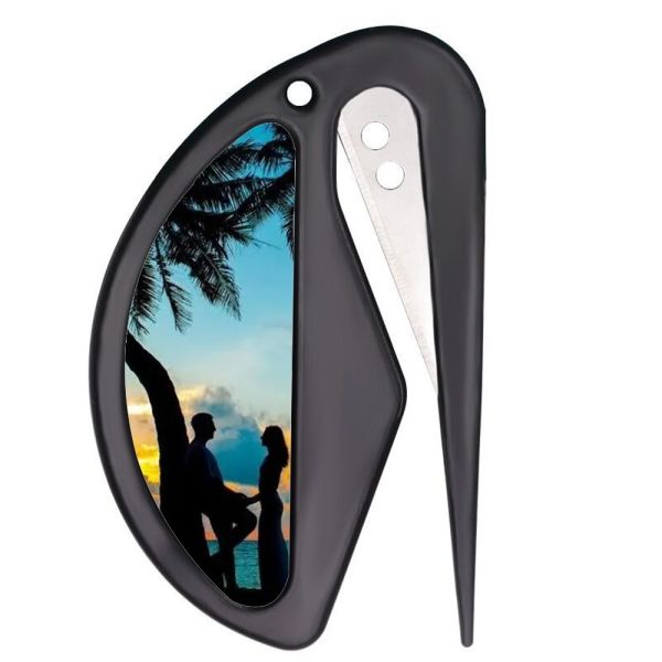 Custom Logo Sublimation Mini Utility Knife Letter Opener Envelope Opener Paper Cutter Pet Hair Unknotting Knife