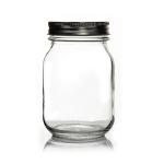 Wholesale Jar Food Storage Canister Transparent Borosilicate Glass With Metal