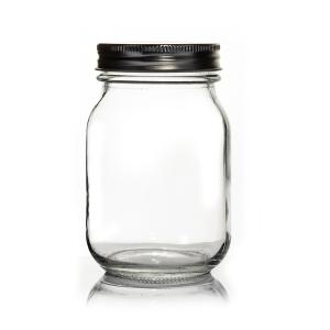 Wholesale Wholesale Jar Food Storage Canister Transparent Borosilicate Glass With Metal Cover from china suppliers