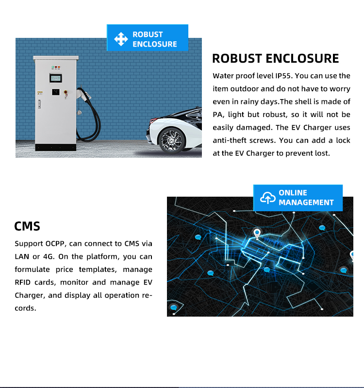 180kw DC Fast EV Car Charging Station 180KV Soft Switching