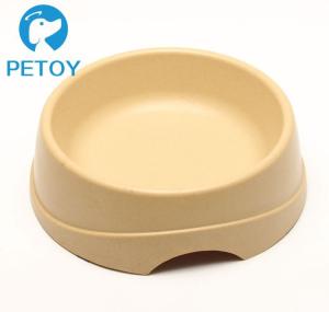 Wholesale Round Non Slip Bamboo Dog Bowl Feeder Customized Color 335g Weight from china suppliers