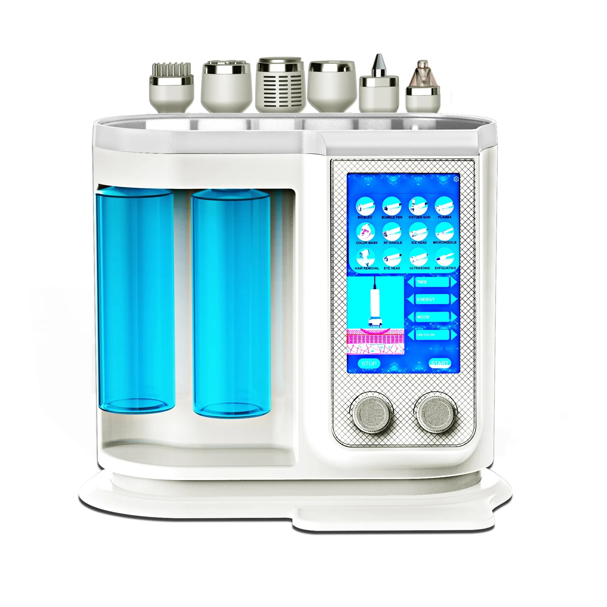 2023 Korea 7 In 1 Aqua Peeling Machine Hydro Oxyge Facial Diamond Dermabrasion Machine H2o2 Hydrafacials Machine.