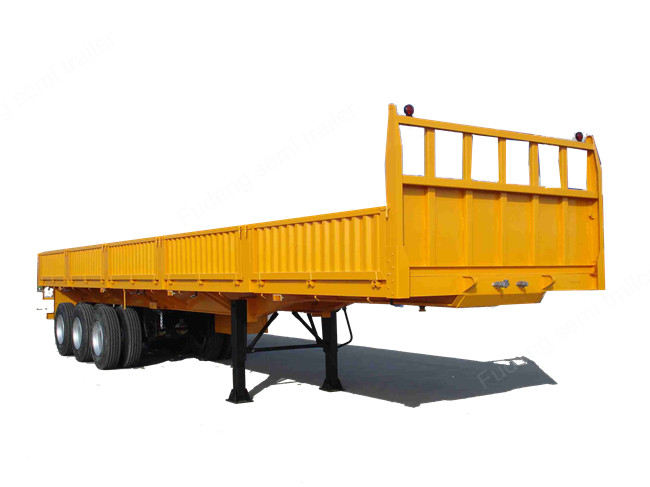 15m Long Side Wall Semi Trailer For Goods Delivery Fence Height 600mm To 1800mm