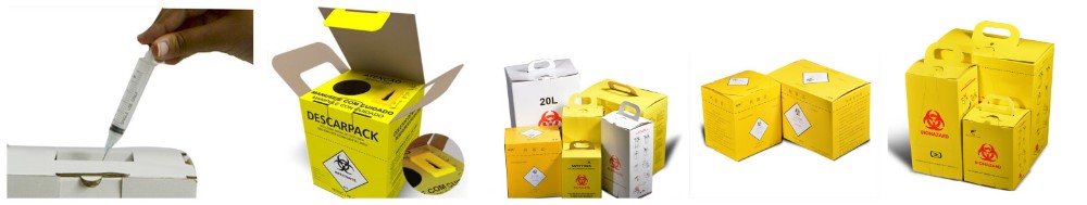Yellow Color Medical Sharps Disposal , Sharps Waste Disposal Consumable