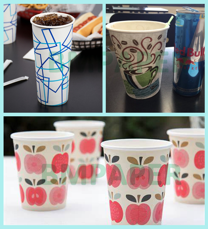 210gsm +15g PE Laminated Cardboard For Paper Cups Food Grade 882mm