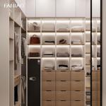 Aluminium Closet Home Furniture Bedroom Furniture Wardrobe Customized Durable