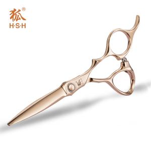 Wholesale Cobalt Steel Colourful Scissors , Rose Gold Hair Cutting Shears High Stability from china suppliers