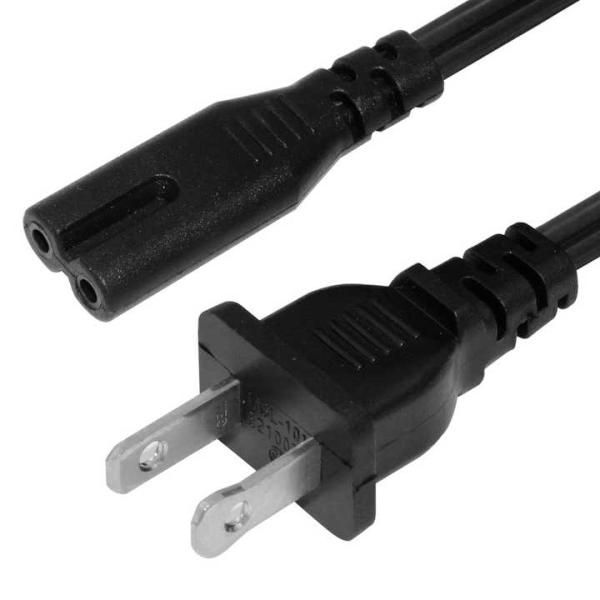 EU 2Pin to Angled C7 Power Cord VDE Approved PVC/Rubber