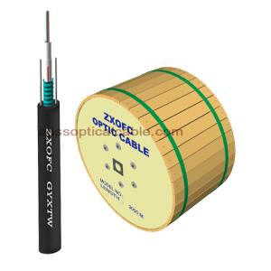 Wholesale GYXTW 6 Core Multimode Fiber Optic Cable Steel Wire Armored OM3-300 Meters from china suppliers