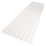 8 Foot 6 Ft. Corrugated Galvanized Steel Utility-Gauge Roof Panel In Silver Gi
