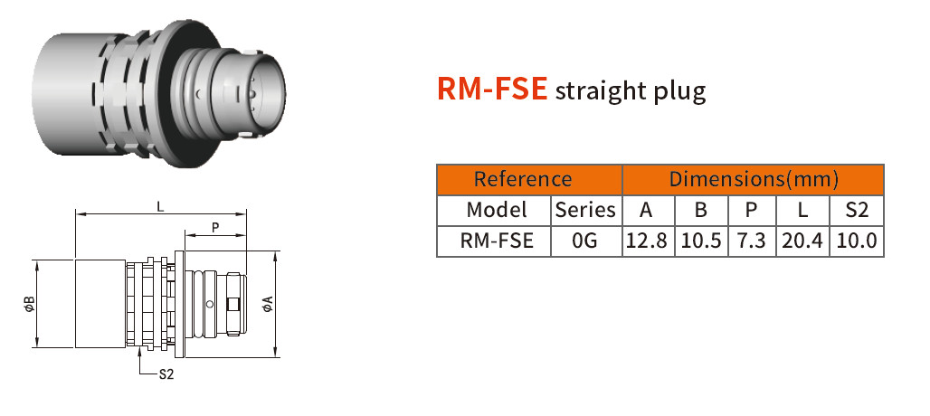 Alternative Circular Push Pull Connector High Density Break Away AMC Connectors