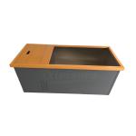 Customized Logo Rectangular Stainless Steel Wood Spa Massage Tub Portable Ice