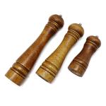 12in 8in Modern Wood Pepper Mill Sustainable Wooden Salt Shaker And Pepper