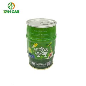 Wholesale CMYK 0.21mm Thickness Round Tin Boxes For 250ml Juice from china suppliers