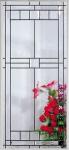 1200x600mm Cames Stained Triple Glass Panel For French Door