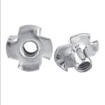 DIN Standard M5 M64 A2 A4 Claw 4 Prong Furniture Tee Metal Nut Stainless Steel