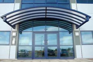 Wholesale Rain Shed Platform Stainless Steel Canopy , Glass Canopies For Commercial Buildings from china suppliers