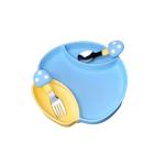 Safety Durable Silicone Baby Tray Feeding Plate With Spoon And Fork