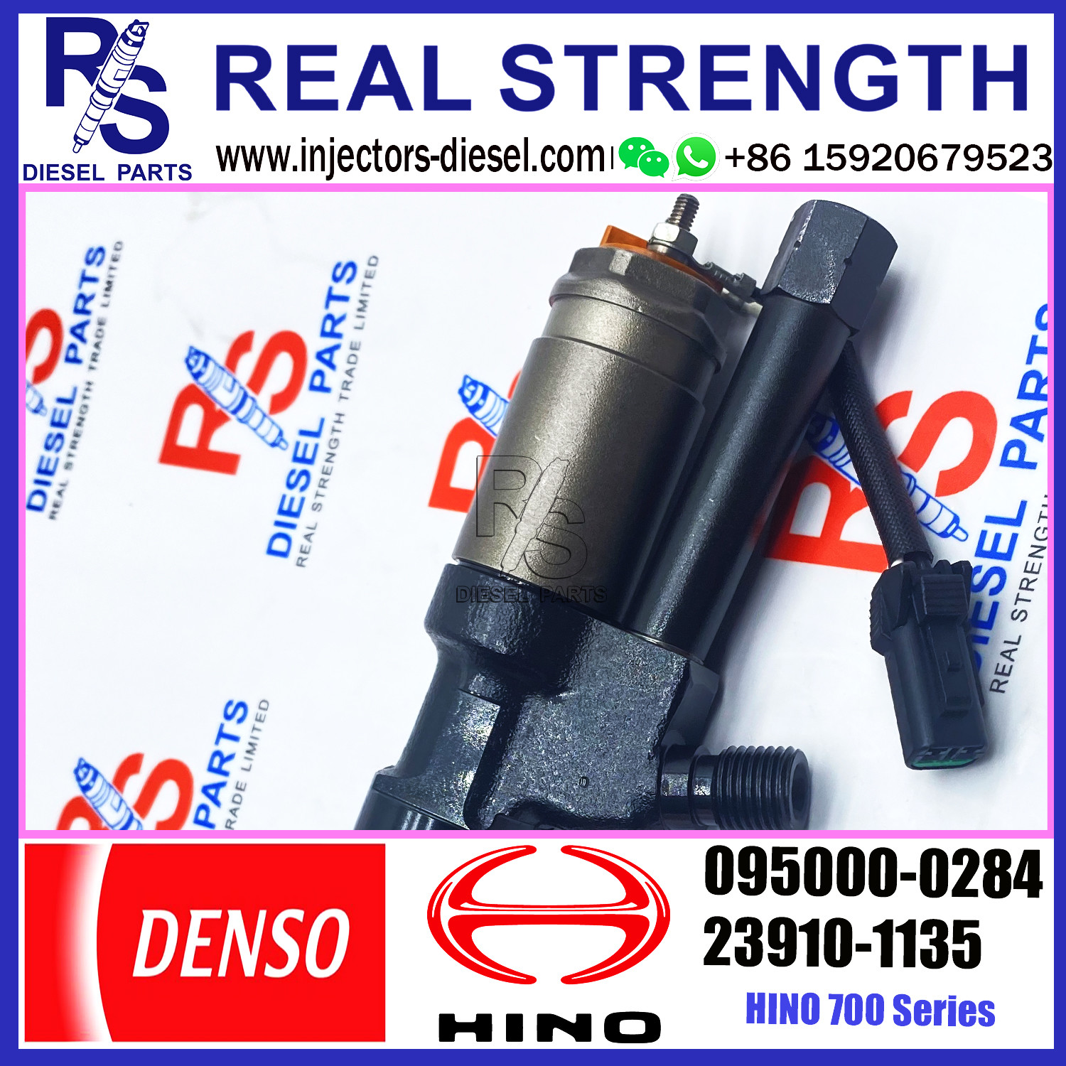 Diesel Fuel Common Rail Injector 095000-0280 095000-0281 095000-0283 095000-0284 For HINO 700 Series 29310-1135