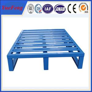 Wholesale Euro heavy duty aluminum flat pallets manufacturer, aluminium pallet with blue color from china suppliers