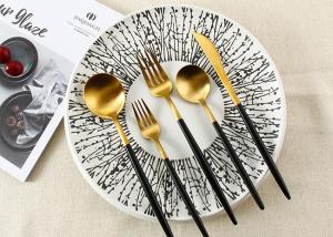 Wholesale SGS 5pcs Stainless Steel Cutlery Knife Fork Spoon Set from china suppliers