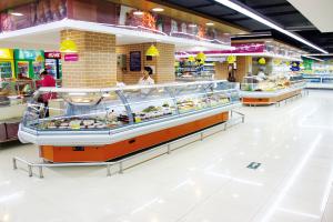 Wholesale Energy Efficient Countertop Refrigerated Display Case Merchandizer For Sausage And Dairy from china suppliers