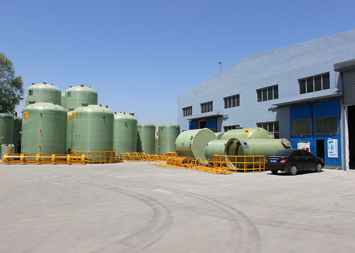 Winding FRP Water Storage Tank Horizontal For Chemical Salt Acid