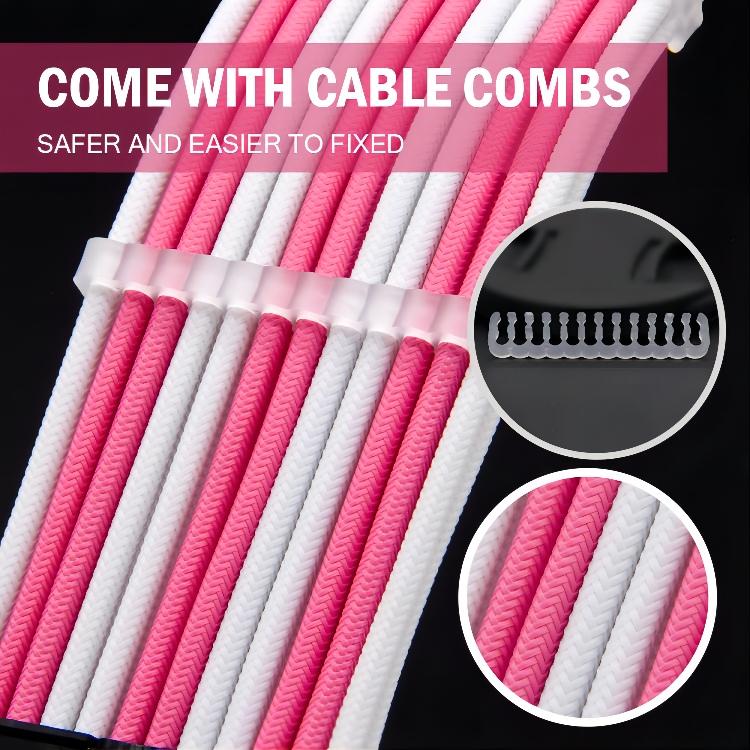 Sell spot 16 AWG Pink Six-piece suit power cable computer power cable electrical wires easier to fixed