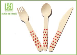 Wholesale Premium Birch Disposable Eco Friendly Wooden Cutlery Fork Knife Spoon from china suppliers