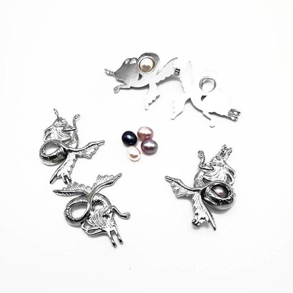 Pearl Cage Pendant Jewelry Making Bead Cage Necklace Aromatherapy Essential Oil