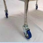 SUS Two Shelves Movable Medical Trolley Cart Portable