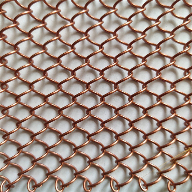 High Quality Aluminum Alloy Wire Mesh Coil Drapery Mesh Curtain Multiple Color Options