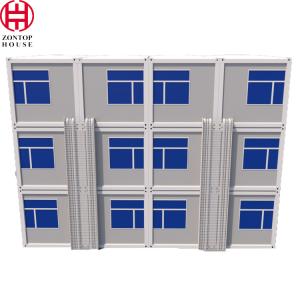 Wholesale Zontop China 4 Bedrooms Luxury Prefabricated Modern Quick Concrete 20ft Container Homes 2 Story Prefab House from china suppliers