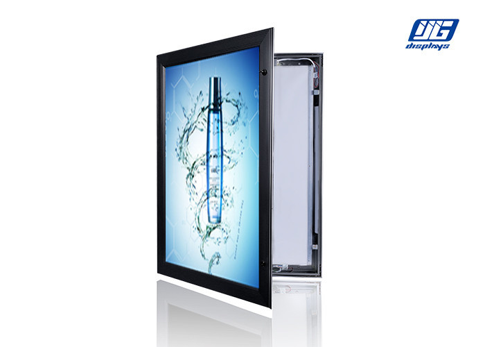 Waterproof LED Advertising Boards Door Open Lockable Silver Frame Silk - Screen Printing LGP