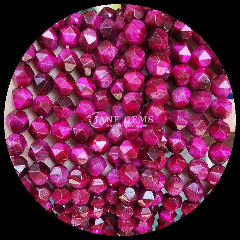 Multi color Healing Energy Faceted Delicate Stone Beads Green Tiger's Eye for Jewelry Making