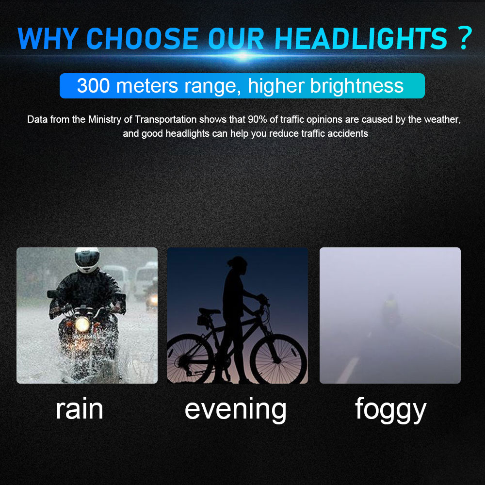 Owl Design 3 Beam White Steady Universal Motoecycle LED Spotlight