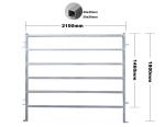 22 Portable Horse Stall Panels Inc Gate, Round Yard, Cattle Fences, Corral 15m