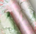Linglan non-woven fabric printed lining with high-end floral packaging paper