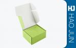 Custom Green Packaging Cardboard Box For Supermarket , Varnishing / Glossy