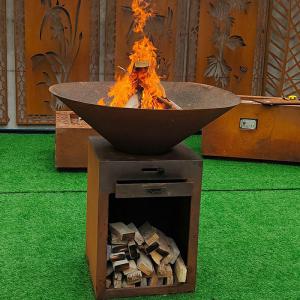 Wholesale Outdoor Durable Corten Steel / Carbon Steel / Stainless Steel Barbecue Grill Stove Camping from china suppliers