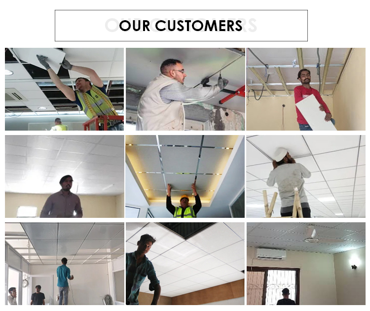 Square Mineral Fiber Ceiling Panels Modern Eco friendly For Acoustic