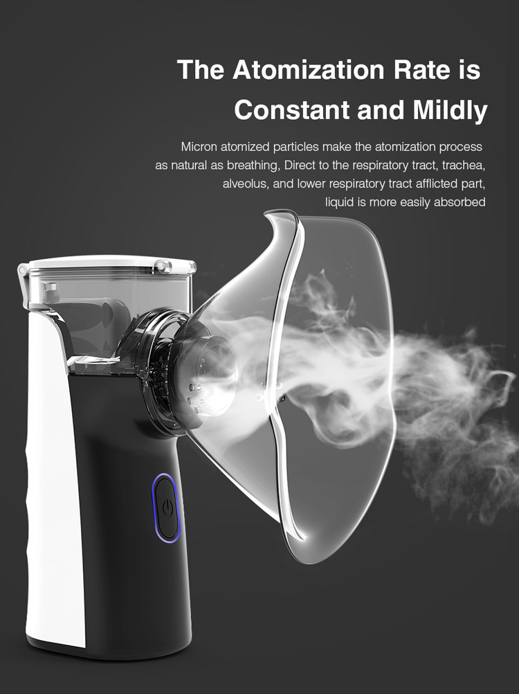 Medical Mini Portable Nebulizer Ultrasonic Mesh Inhaler Compressor Nebulizer