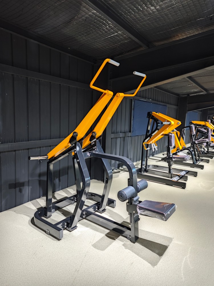 Commercial Indoor Gym Fitness & Body Building Machine Plate Loaded Lat Pull Down &Vertical Traction Front Pulldown