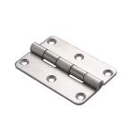 Silver Stainless Steel Closet Door Folding Butt Hinges for Home Furniture