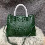 Authentic Alligator Skin Female White Purse Lady Three-way Handbag Genuine