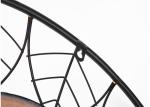 Black Round Frame Leaves Dotted With Gold Design Mirrored Metal Wall Art For