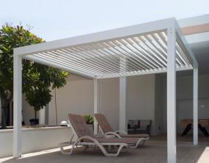 Wholesale Adjustable Waterproof Louvered Pergola 13.5m Outdoor Gazebo With Retractable Roof from china suppliers