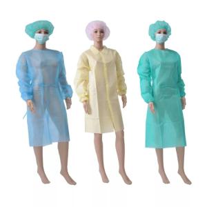 Wholesale Disposable Medical Isolation Coat With Knitted Cuff from china suppliers
