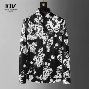 Wholesale Nonwoven Male Slim Long-Sleeved Casual Men's Autumn Fashion Shirts Logo Customization from china suppliers