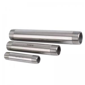 China DN6*50-300mm Stainless Steel 201 304 Threaded Long Barrel Nipple for BSP Pipe Fittings on sale